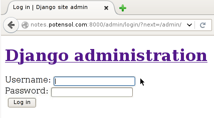Django admin login - no static resources